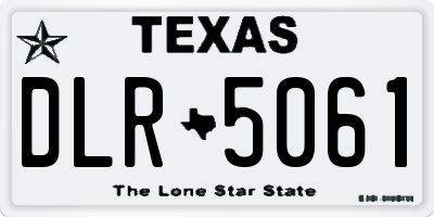 TX license plate DLR5061
