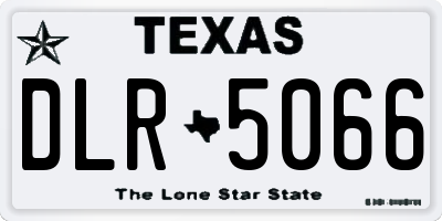 TX license plate DLR5066