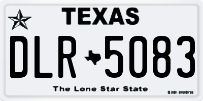 TX license plate DLR5083