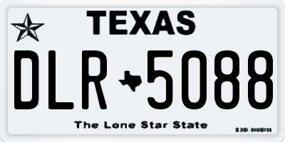 TX license plate DLR5088