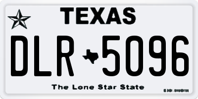 TX license plate DLR5096