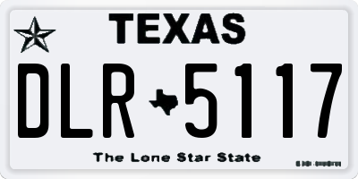 TX license plate DLR5117