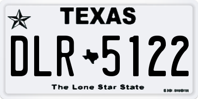 TX license plate DLR5122