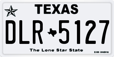TX license plate DLR5127