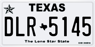 TX license plate DLR5145