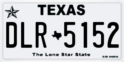 TX license plate DLR5152