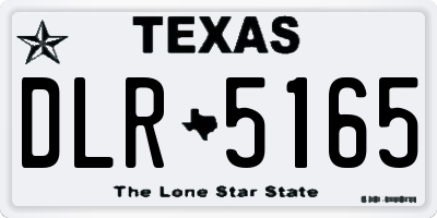 TX license plate DLR5165