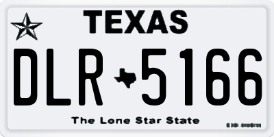 TX license plate DLR5166