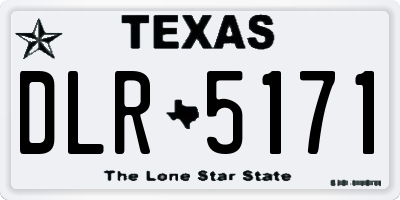 TX license plate DLR5171