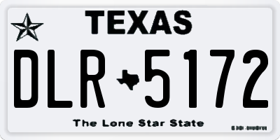 TX license plate DLR5172