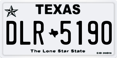 TX license plate DLR5190