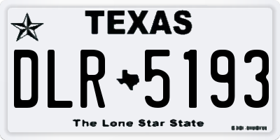 TX license plate DLR5193
