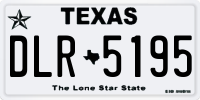 TX license plate DLR5195