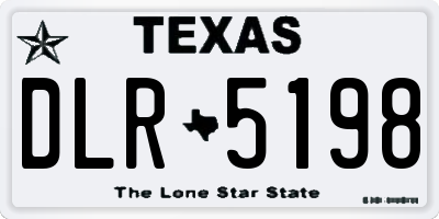 TX license plate DLR5198