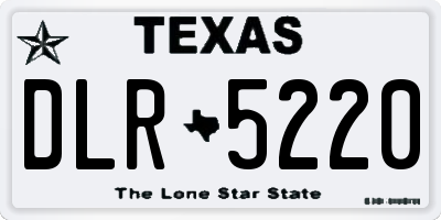 TX license plate DLR5220