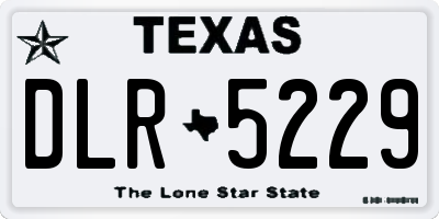 TX license plate DLR5229