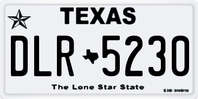 TX license plate DLR5230