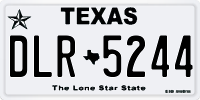 TX license plate DLR5244