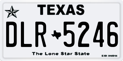 TX license plate DLR5246