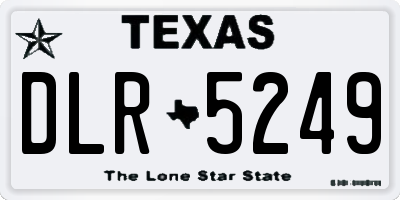 TX license plate DLR5249