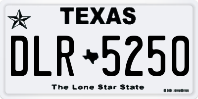 TX license plate DLR5250