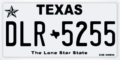 TX license plate DLR5255