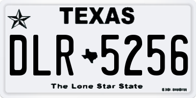 TX license plate DLR5256