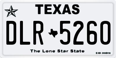 TX license plate DLR5260