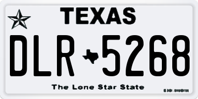 TX license plate DLR5268