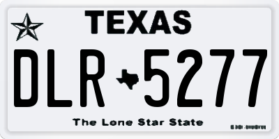 TX license plate DLR5277