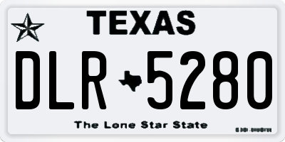 TX license plate DLR5280