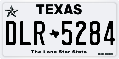 TX license plate DLR5284
