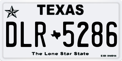 TX license plate DLR5286