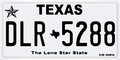 TX license plate DLR5288