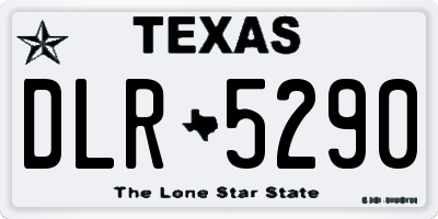 TX license plate DLR5290