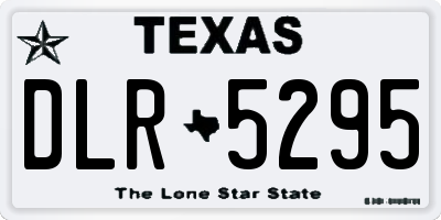 TX license plate DLR5295