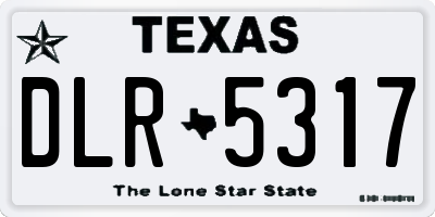 TX license plate DLR5317