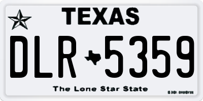 TX license plate DLR5359