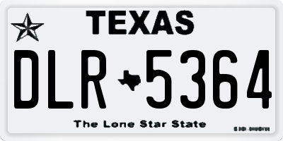 TX license plate DLR5364