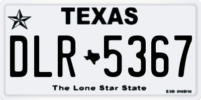 TX license plate DLR5367