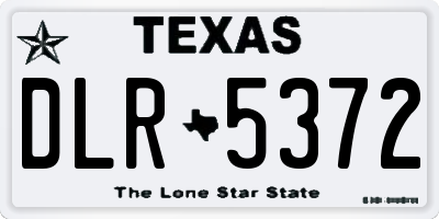 TX license plate DLR5372