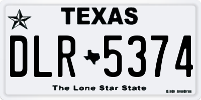 TX license plate DLR5374