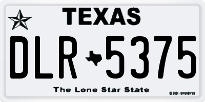 TX license plate DLR5375
