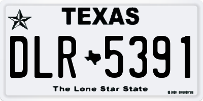 TX license plate DLR5391