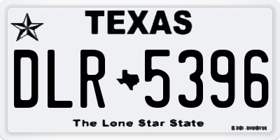 TX license plate DLR5396