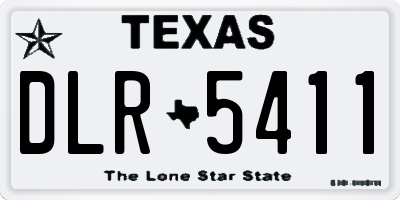 TX license plate DLR5411