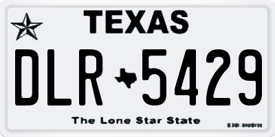 TX license plate DLR5429