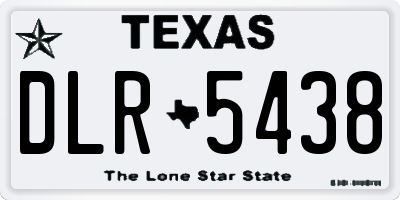 TX license plate DLR5438