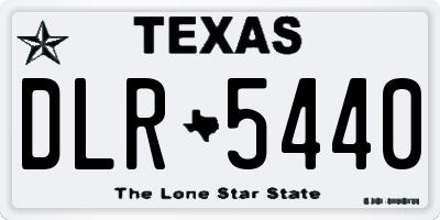 TX license plate DLR5440