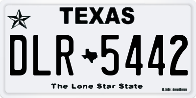 TX license plate DLR5442